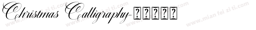 Christmas Calligraphy字体转换